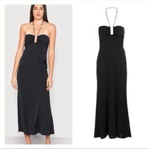 Black Halter Maxi Dress